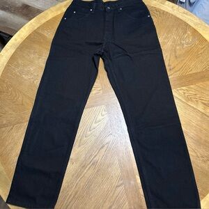 Wrangler Five Star Cotton Relaxed Straight Men's Jeans W34 L34 Black